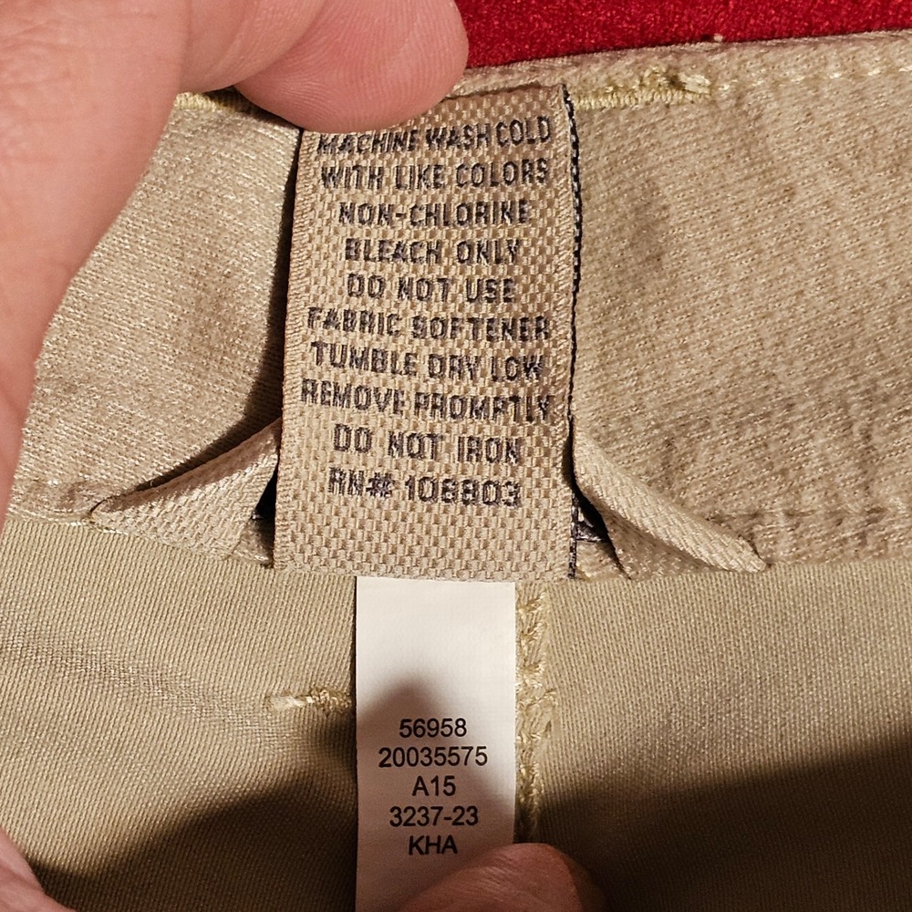 Duluth Trading Co Dry on the Fly Cargo Pants Womens 6x33 Tan Hiking Stretch - Picture 7 of 8